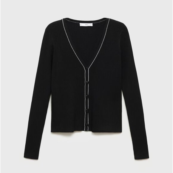 V-neck knitted cardigan-Size S - Picture 1 of 7